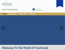 Tablet Screenshot of bestoftimestravel.com